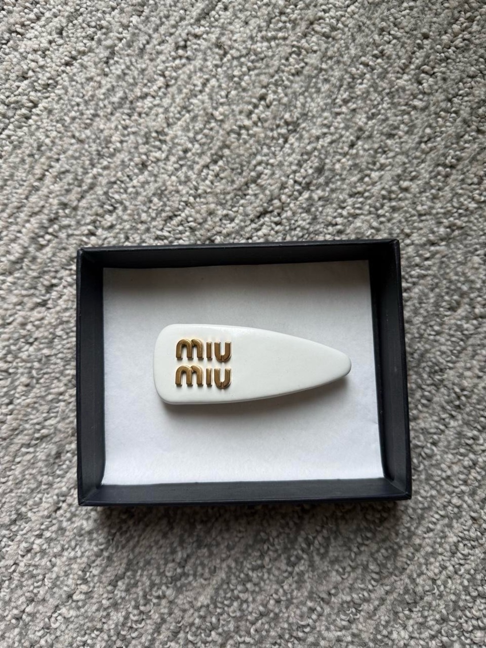Miumiu Patent Leather Hair Clip